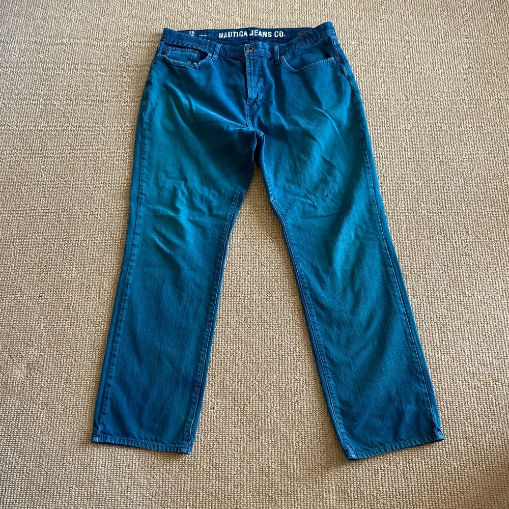 Men's Nautica Straight Fit Jeans, Size 38x32 Gently Used